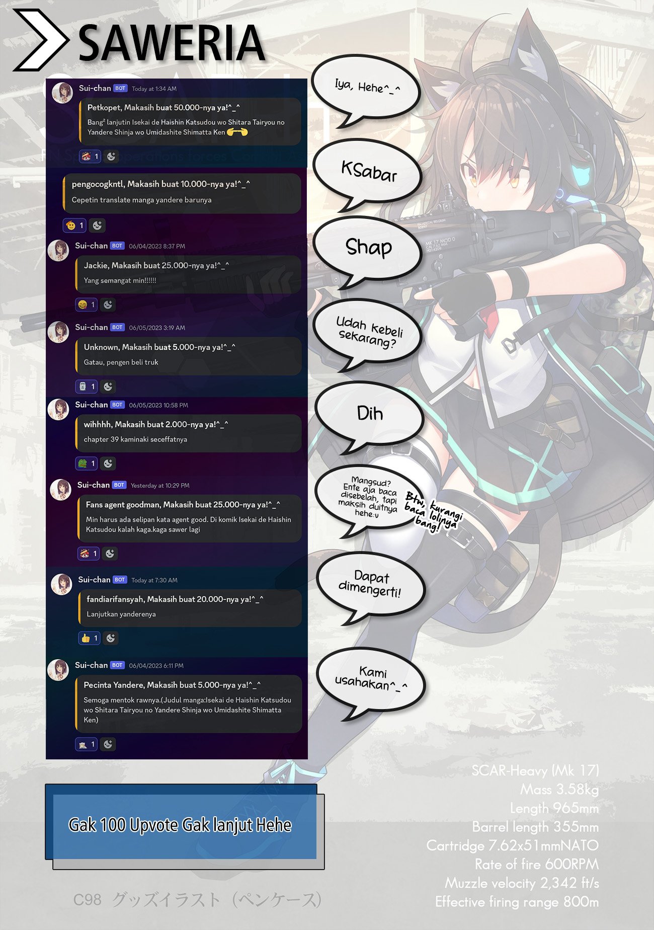 Isekai de Haishin Katsudou wo Shitara Tairyou no Yandere Shinja wo Umidashite Shimatta Ken - Chapter 6 16 Isekai de Haishin Katsudou wo Shitara Tairyou no Yandere Shinja wo Umidashite Shimatta Ken - Chapter 6 16