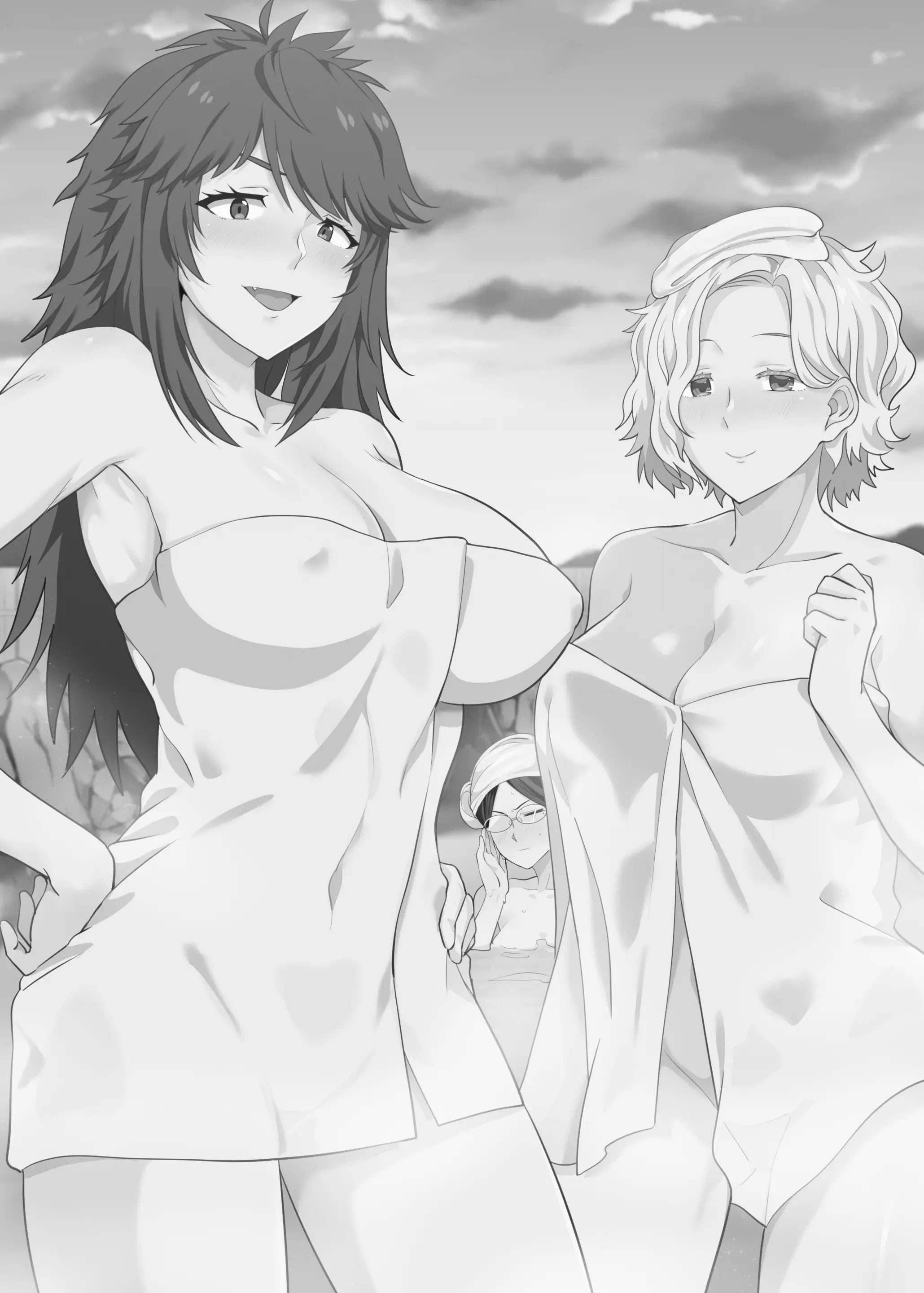 Going On A Hotspring Trip With Tomos Mom And Her Friends! - Chapter 1 4