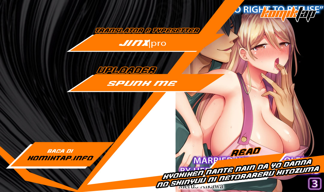 Kyohiken Nante Nain da Yo Danna no Shinyuu ni Netorareru Hitozuma - Chapter 3-4 1